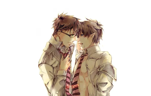 Братья, слёзы, Юкио Окумура, Рин Окумура, Синий Экзорцист, Ao No Exorcist