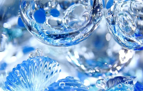 Картинка вода, пузырьки, пузыри, прозрачные