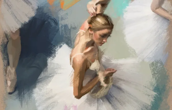 Девушка, танцы, балерина, Victor Amle
