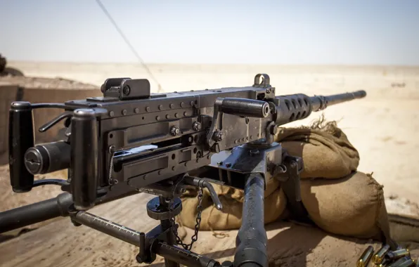 Bullets, desert, sand, Browning, .50, machine gun, ammunition, M2HB