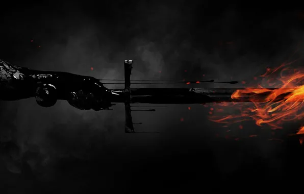 Cinema, dark, fire, flame, sword, blood, immortal, fog
