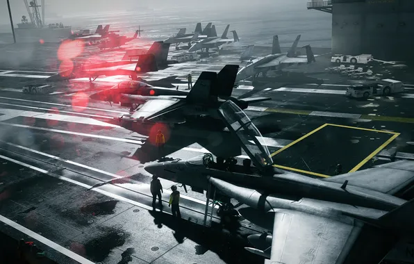 Корабль, самолёт, Battlefield