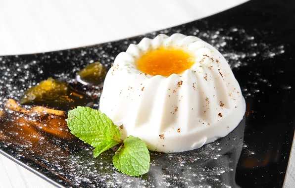Крем, десерт, желе, Panna cotta, панна котта