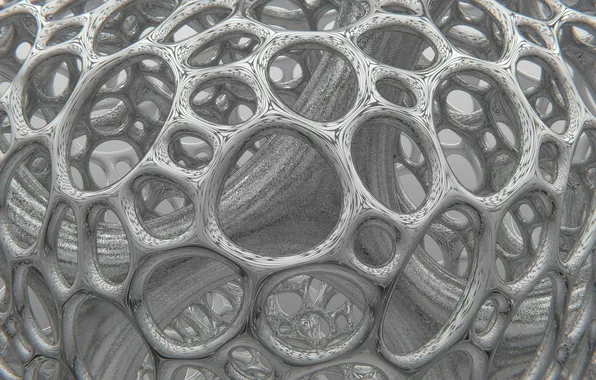 Wallpaper, abstraction, form, skeleton, surrealism, blender3d, experimental, gride