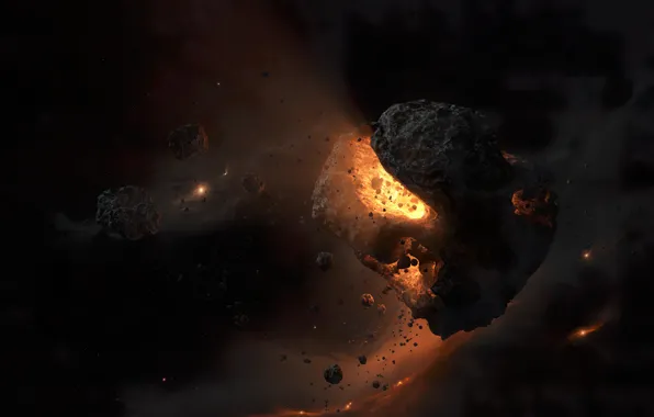 Space, light, asteroid