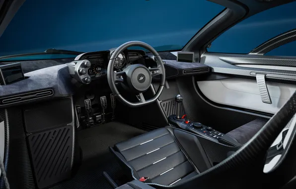 Интерьер, руль, суперкар, supercar, панель приборов, limited edition, 2026, Gordon Murray Automotive