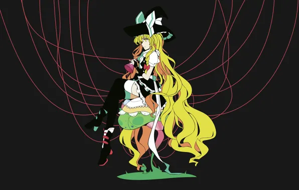 Девушка, нити, Touhou, Тохо, Тоухоу