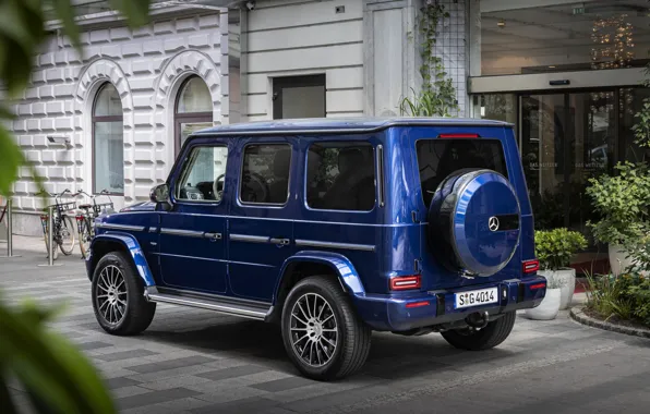 Синий, Mercedes-Benz, внедорожник, вход, G-Class, 2019