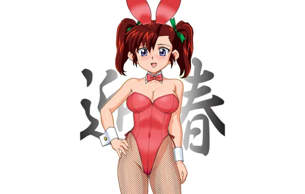 Girl, sexy, cleavage, boobs, anime, beautiful, short hair, pretty
