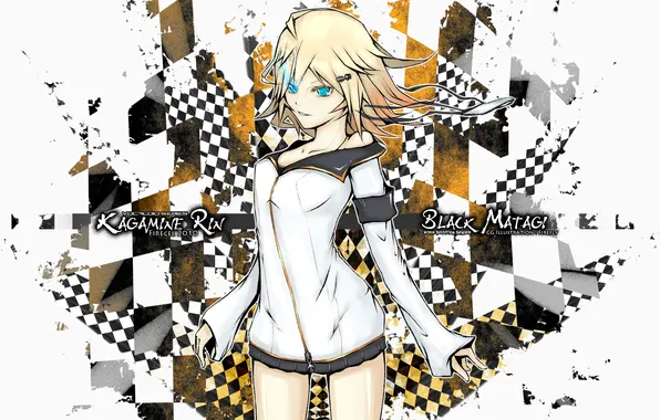 Картинка Vocaloid, Kagamine Rin, yellow, BRS