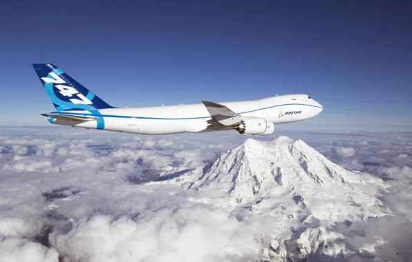 Картинка New series, First Flight, Boeing 747-8 Freighter