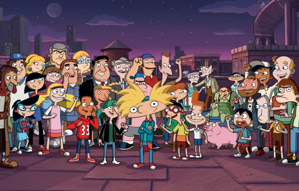 Картинка мультфильм, Nickelodeon, Эй Арнольд!, Hey Arnold!