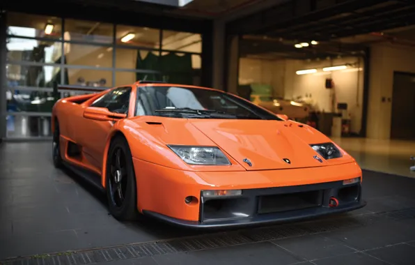 Lamborghini, Diablo, front view, Lamborghini Diablo GTR