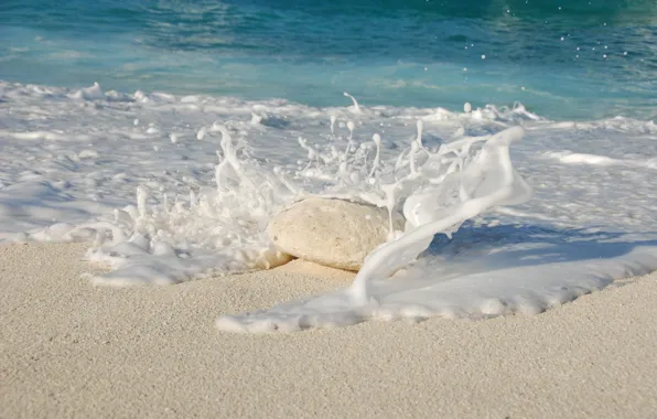 Вода, Песок, Океан, Пляж, Камень