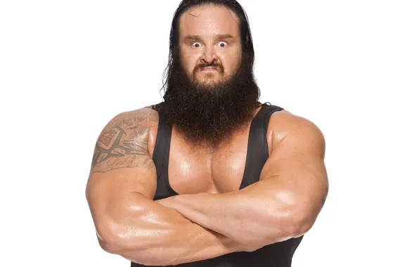 Поза, мышцы, рестлер, тяжелоатлет, WWE, Браун Строуман, Raw, Braun Strowman