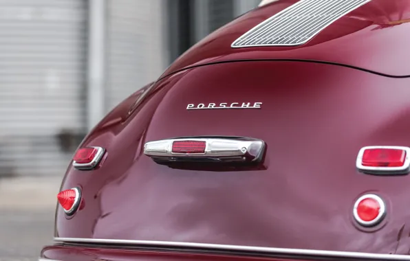 Porsche, rear, 356, 1951, Porsche 356 1300 Cabriolet