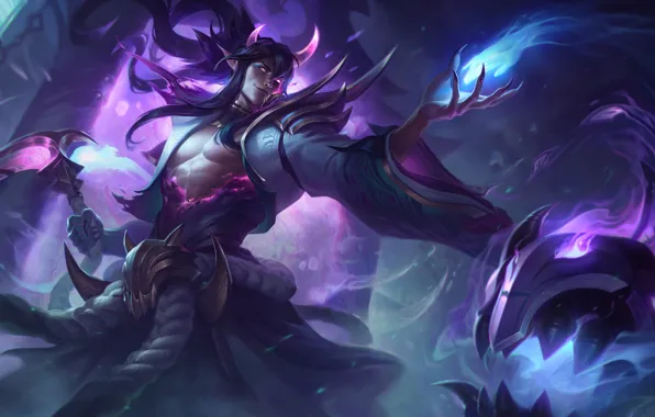 Демон, фэнтези, League of Legends, Riot Games, Thresh, Jeremy Anninos