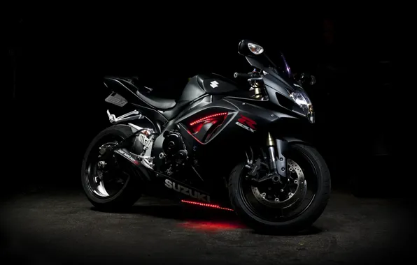 Черный, мотоцикл, Сузуки, Suzuki GSX-R