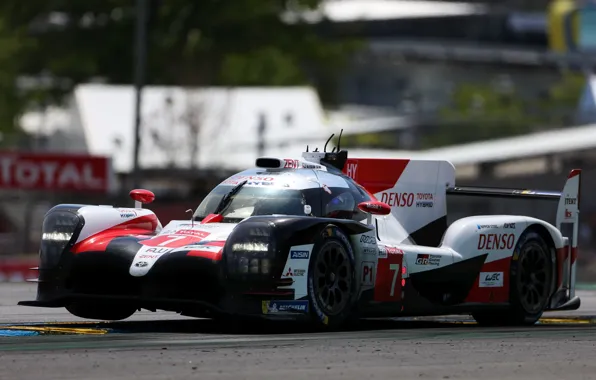 Картинка движение, трасса, Toyota, WEC, 2019, TS050 Hybrid