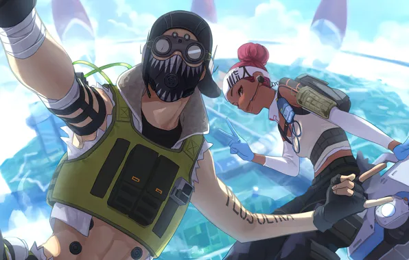 Game art, octane, lifeline, apex legends, Лайфлайн