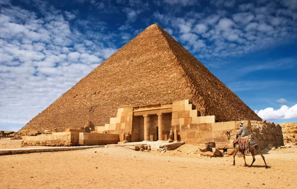 Картинка пейзаж, пирамида, Египет, архитектура, Egypt