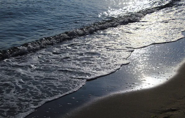 Beach, sea, water, wave