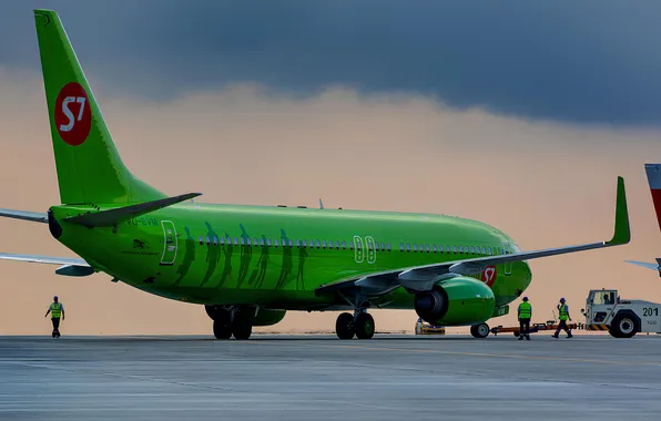 Самолет, боинг, boeing 737, летная полоса