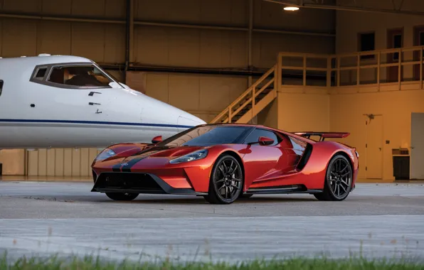 Ford, суперкар, Ford GT, бизнес-джет, 2017, H063, Beryllium Orange
