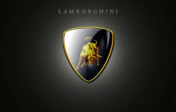 Картинка отражение, фон, Lamborghini, марка