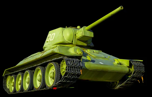 Картинка танк, советский, средний, T-34-76