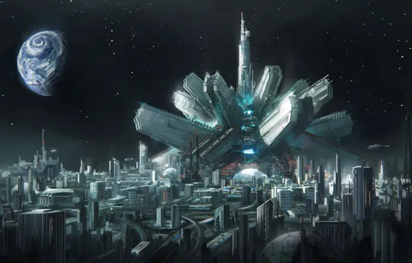 Moon, Transportation hub, moonbase-doneas