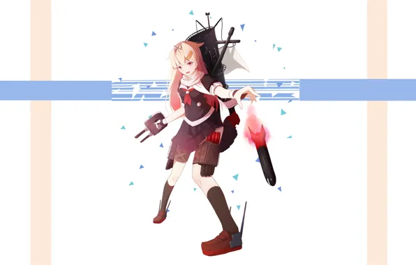 Девушка, оружие, Kantai Collection