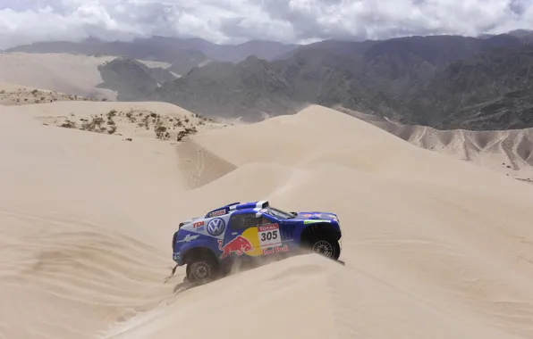 Горы, Volkswagen, дюна, Touareg Race