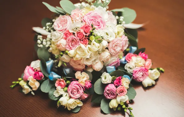 Розы, букет, beautiful, Roses, эустома, шикарный, Bouquets, Eustoma