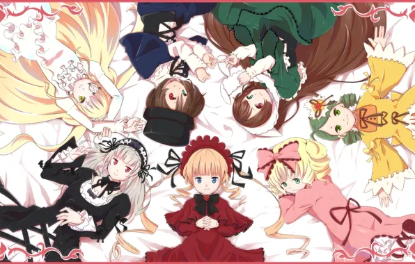 Куклы, кукла, rozen maiden, шинку, Дева роза, суисейсеки, суигинто