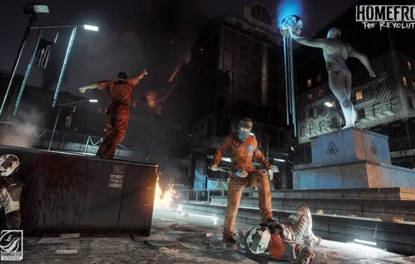 Город, люди, памятник, Homefront - The Revolution