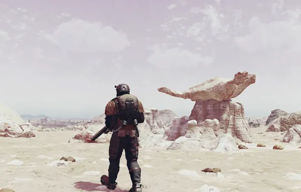 Game, starfield, desert planet