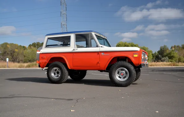 Ford, 1971, сбоку, Wagon, Bronco, Baja Edition, Stroppe