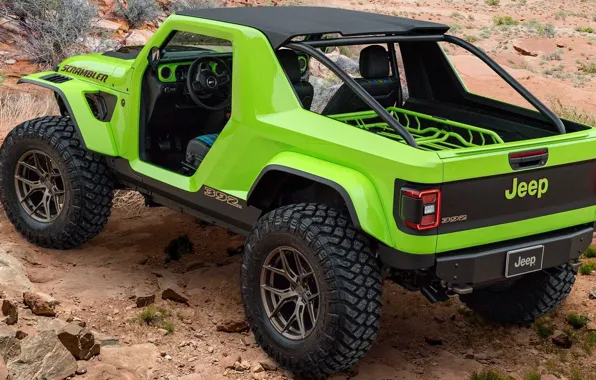 Картинка Concept, Джип, Jeep, Scrambler, Jeep Scrambler 392, двухдверный пикап, Hemi V8