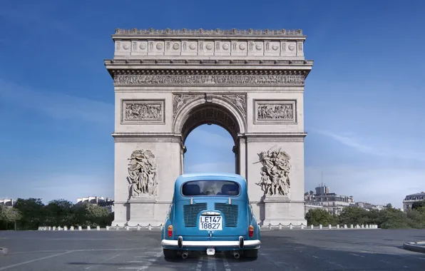 Париж, памятник, Paris, France, Триумфальная арка