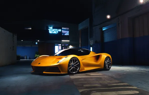 Lotus, yellow, perfect, hypercar, Evija, Lotus Evija