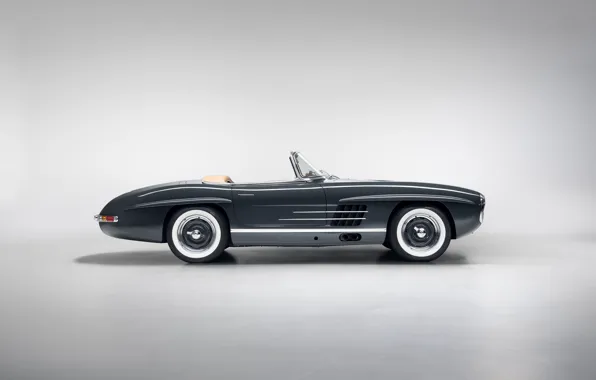 Mercedes-Benz, 1957, 300SL, side view, Mercedes-Benz 300 SL Roadster