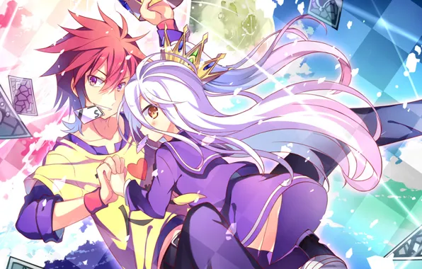 Фон, Sora, Shiro, No game no life, игра на жизнь