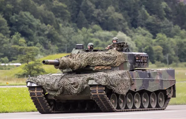 Картинка танк, камуфляж, боевой, Leopard 2