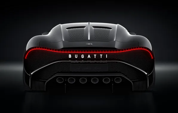 Машина, Bugatti, фонарь, стильный, гиперкар, La Voiture Noire