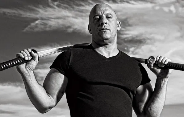 Актёр, Вин Дизель, мечи, катаны, Vin Diesel