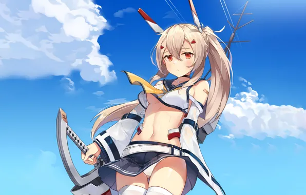 Girl, sexy, lingerie, pantsu, wet, cleavage, panties, thighhighs