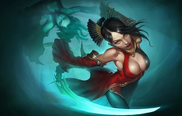 Эротика, девушка, игра, арт, DOTA, Heroes of Order &amp; Chaos