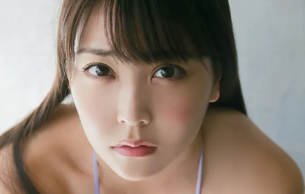 Girl, long hair, beautiful, pretty, lips, face, asian, attractive