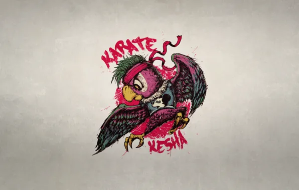 Минимализм, Кеша, Стиль, Фон, Попугай, Art, Style, Background
